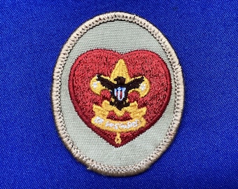 Vintage 1980s Boy Scout Life Rank Patch