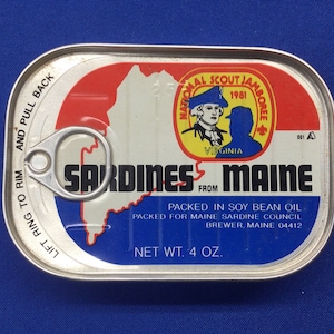 Boy Scout 1981 National Scout Jamboree Sardines From Maine Souvenir