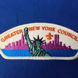 Boy Scout CSP Greater New York Councils Shoulder Patch NYC World Trade Centerr Skyline