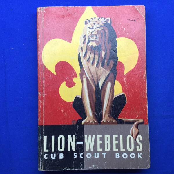 Lion Webelos Cub Scout Book 1955 Printing