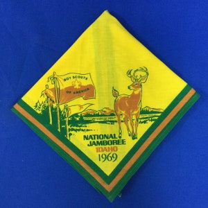 Oryginalna chusta harcerska z Narodowego Jamboree z 1969 r.