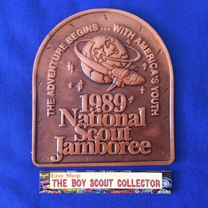 Boy Scout 1989 National Scout Jamboree Original Leather Patch