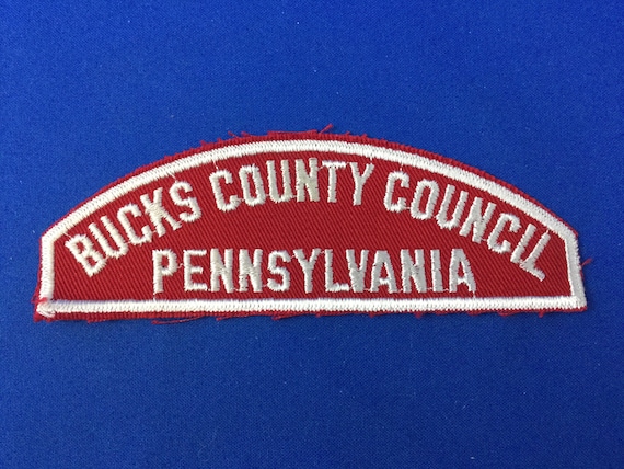 Boy Scout Bucks County Council Red/White Strip Sho