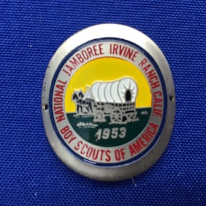Boy Scout 1953 Jamboree Walking Stick Medallion