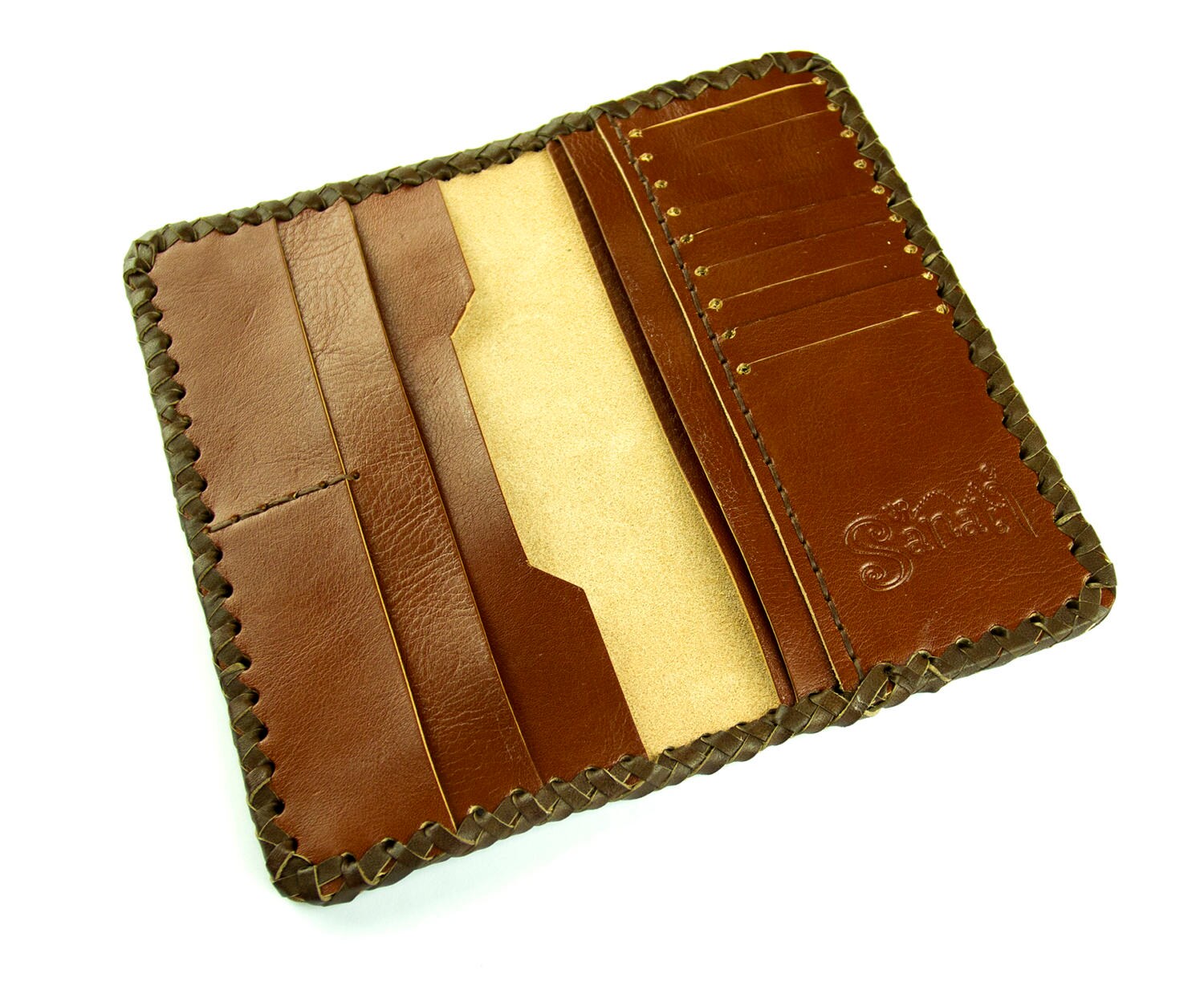 Leather Mens Wallet Case Bifold Mens Leather Wallet Brown Etsy