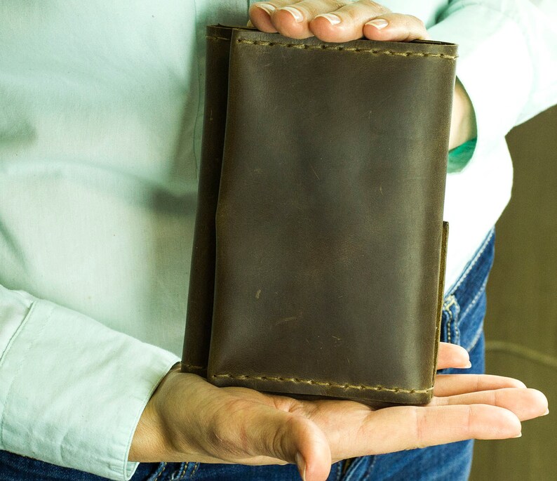 Leather Travel Wallet Nomad Passport Case Travel Organizer Etsy