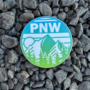3&quot; Color fade Pacific Northwest &quot;PNW&quot; Sticker