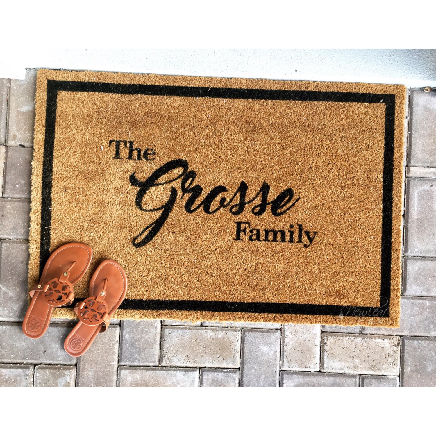 Custom Doormat Last Name Door Mat Personalized Doormat Etsy