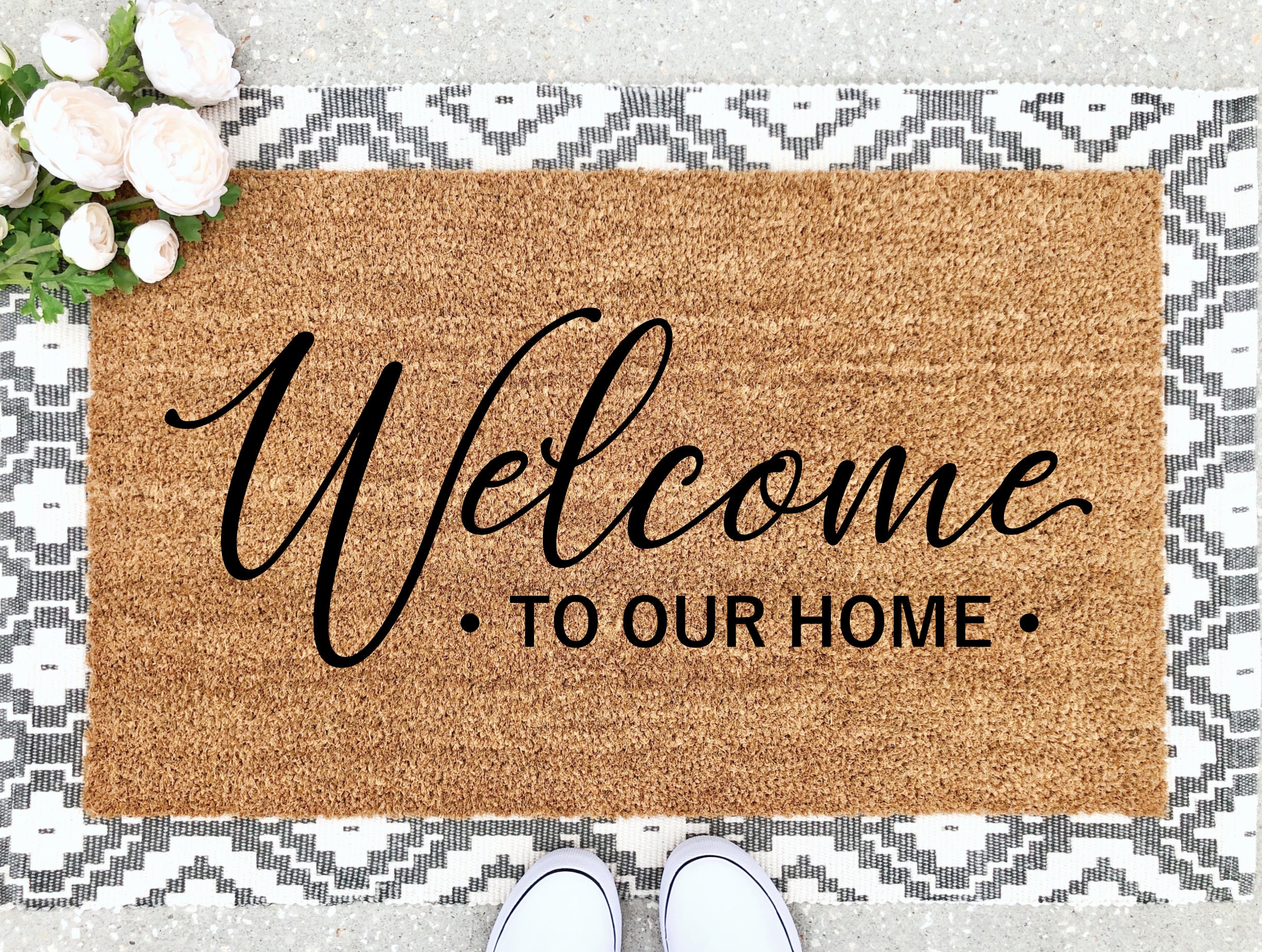 Door Mat to Our Home Door Mat Mat Etsy
