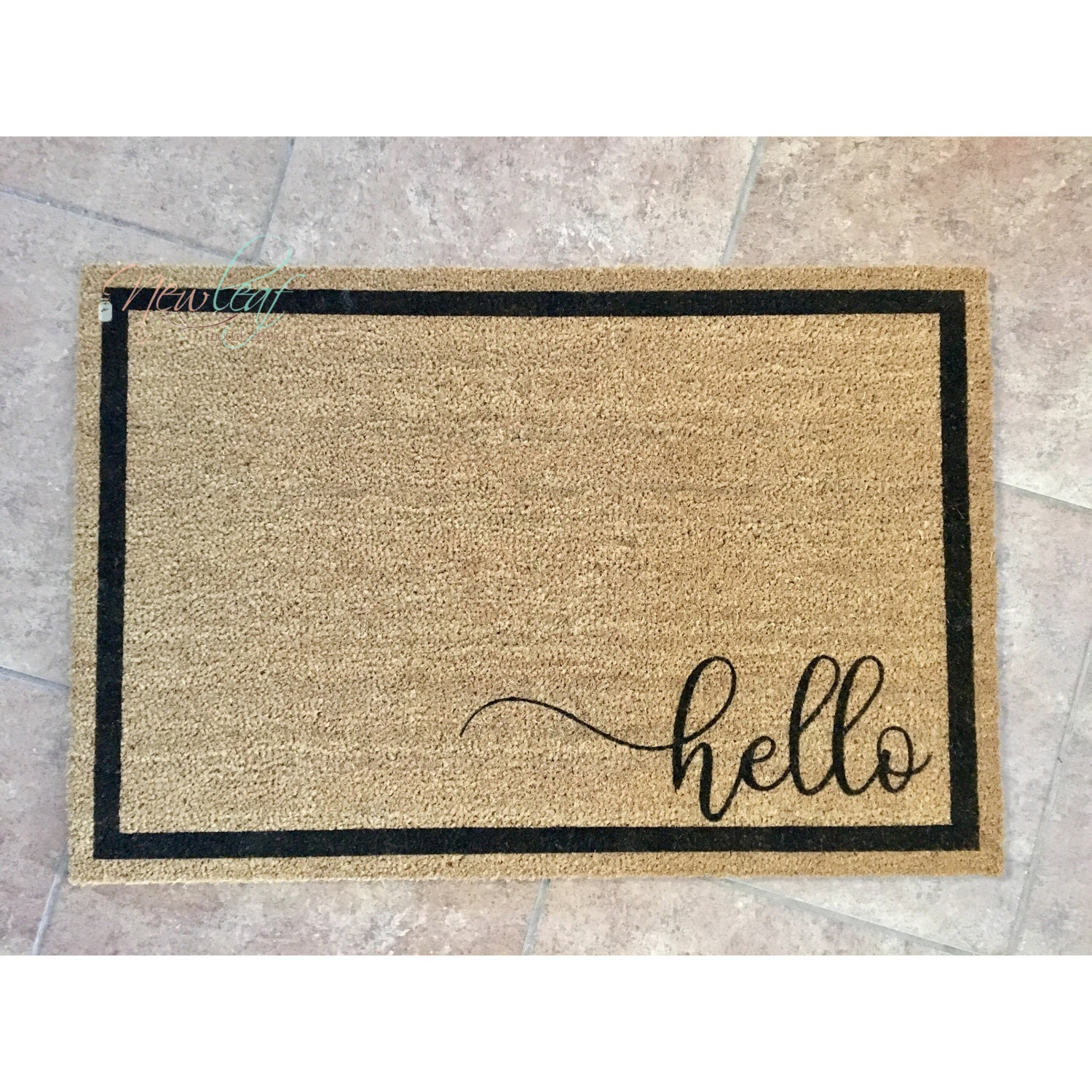 Hello Doormat Hello Door Mat Home Doormat Wedding Gift Etsy