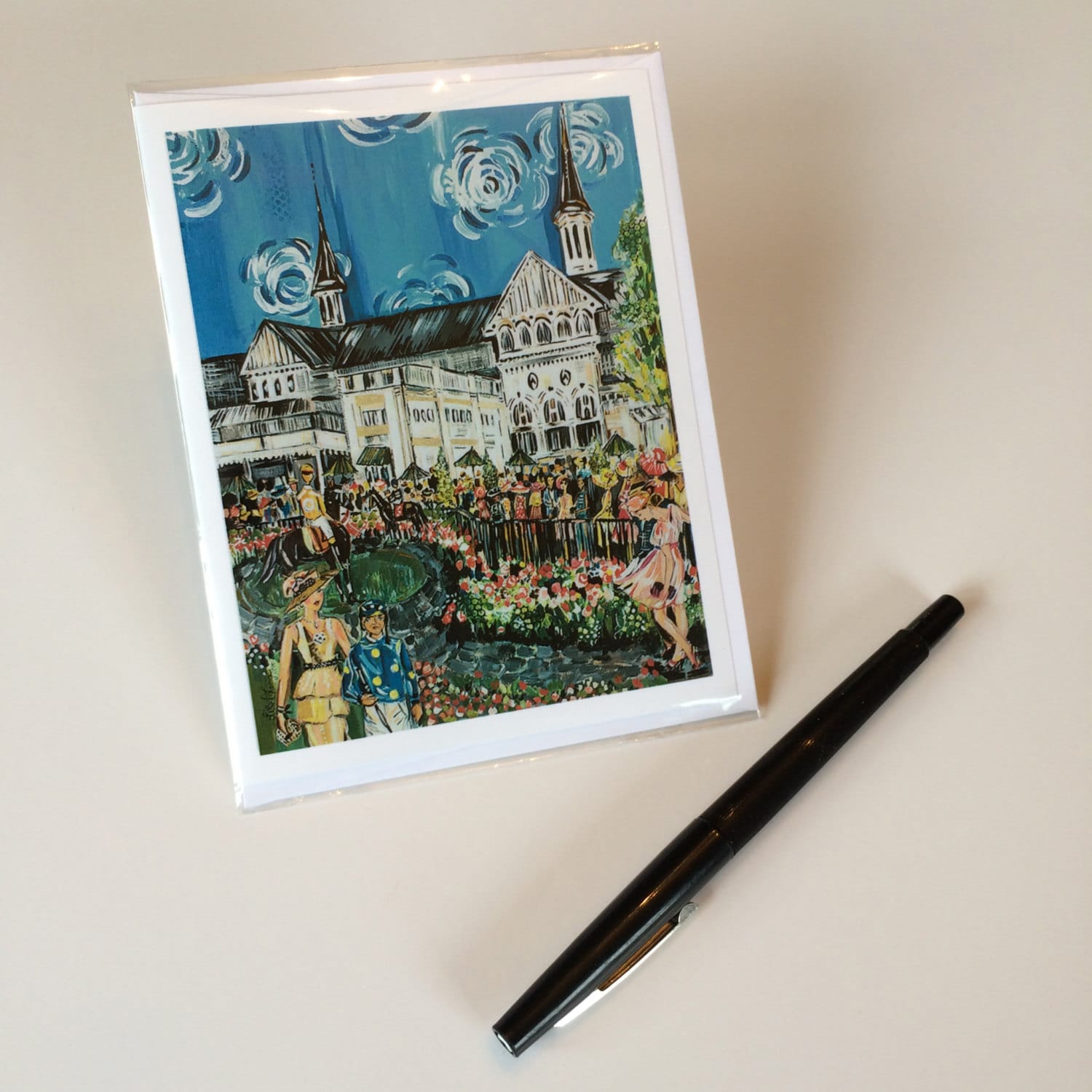 2015 Kentucky Derby Design Greeting Card Etsy