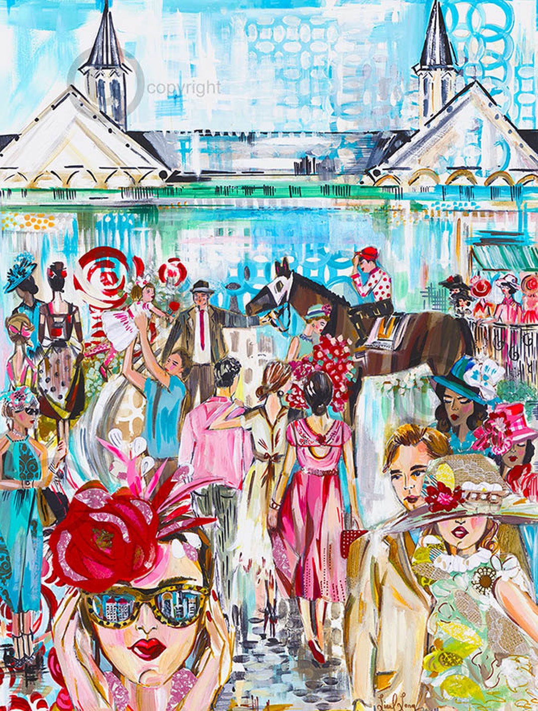 2014 Kentucky Derby Design Print Etsy