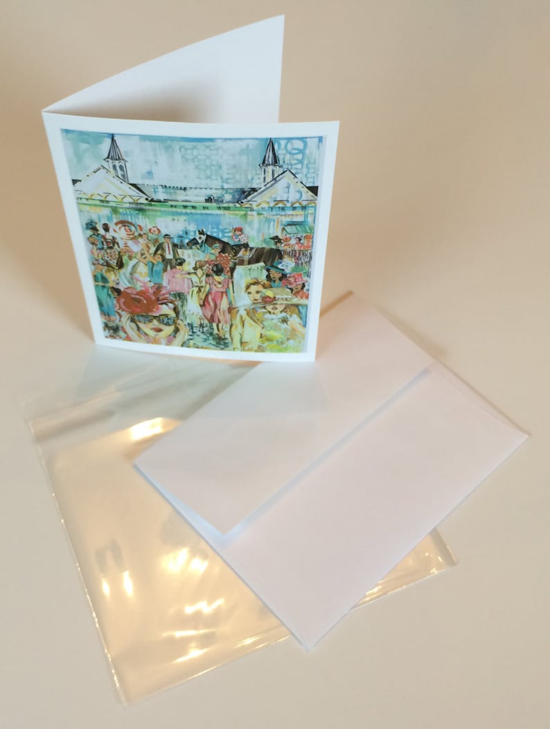 2014 Kentucky Derby Design Greeting Card Etsy
