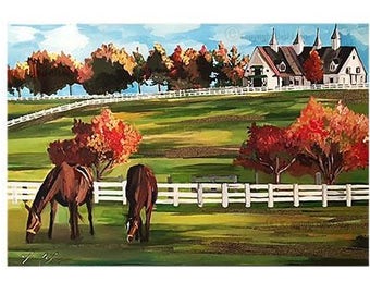 2016 Versailles Horse Farm Print