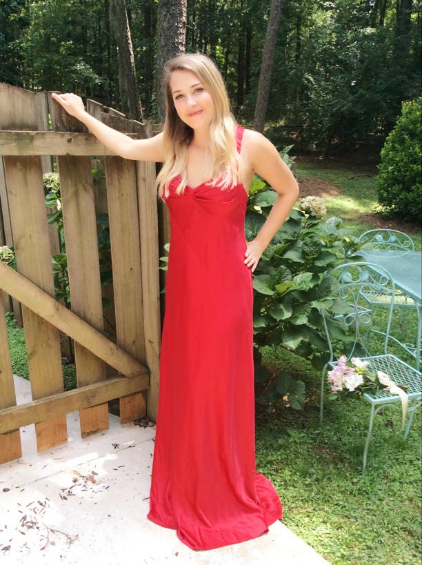 red dressy dresses Maxi Dress Red Long Dress Romeo Maxi Dress Size 6