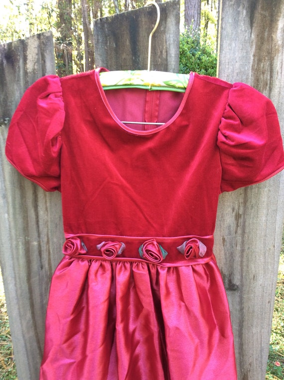 girls red dress size 12