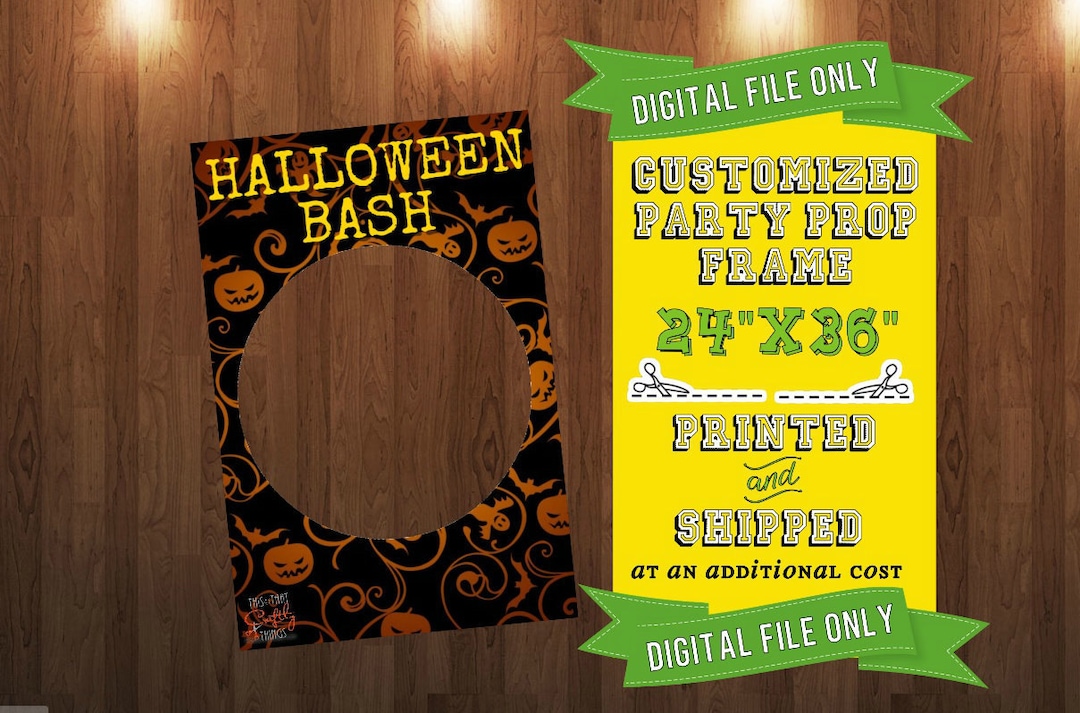 Customized Halloween Party Prop Frame Etsy