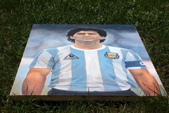 Diego Armando Maradona -70x50cm Figurative Portrait Football