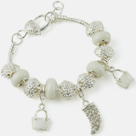Lucky 'snow White' Bracelet - Etsy