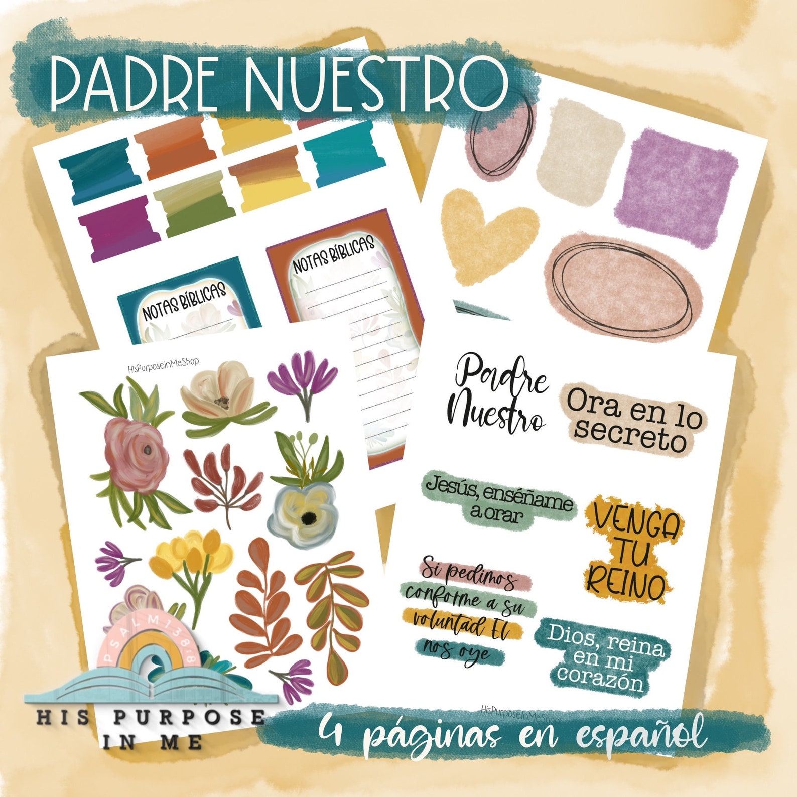PADRE NUESTRO Bible Journaling Traceable Printable - Etsy