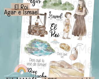 El Roi - Bible Journaling - Printable - Bible Study - God - Faith  - Digital Download - Lettering - Watercolor - Instant Download