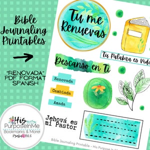 Renovada - Español - Bible Journaling - Printable - Bible Study - Faith  - Digital Download - Planner  - Bibles - Cyber Week - Christmas