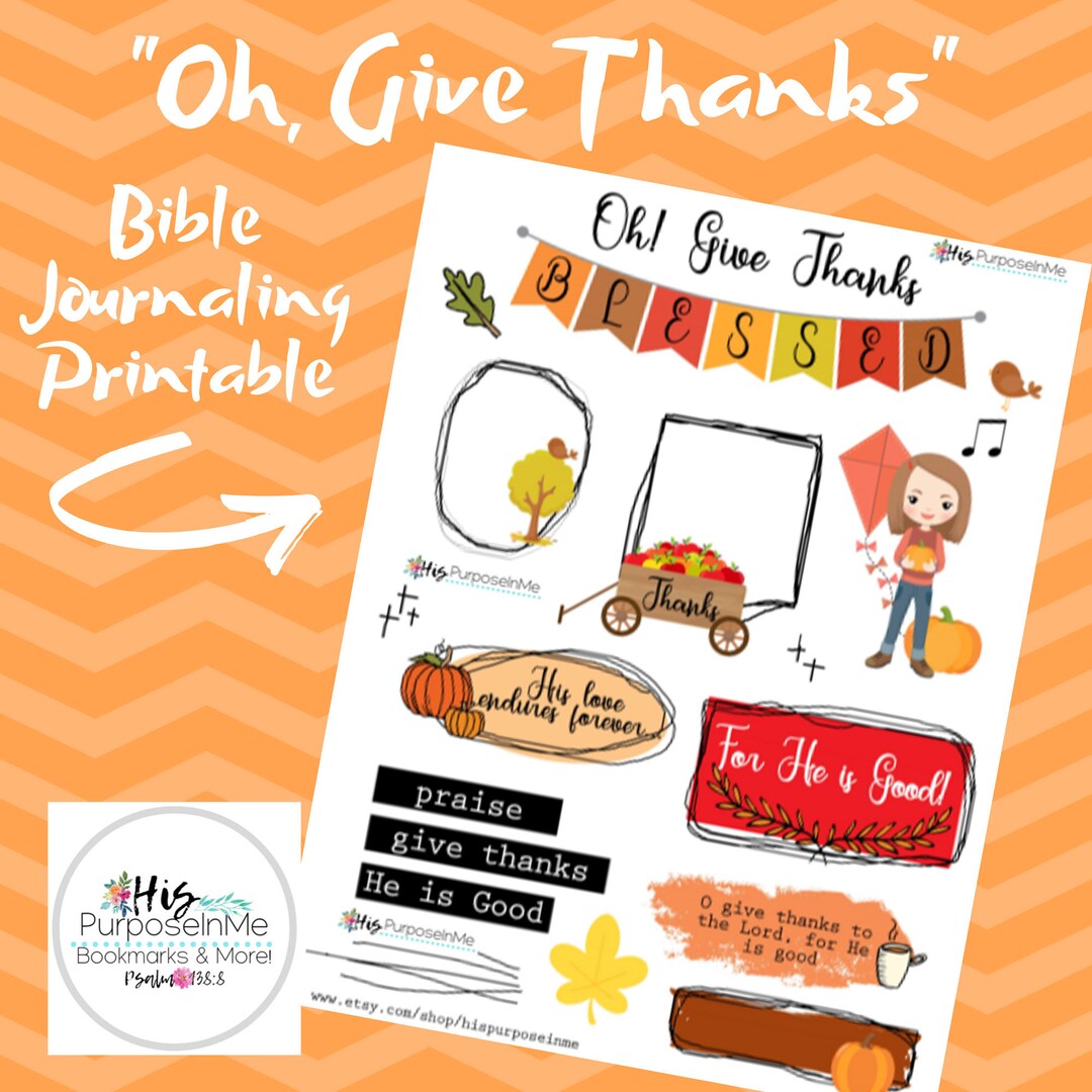 Fall Autumn Bible Journaling Printable Bible Study God Faith Print ...