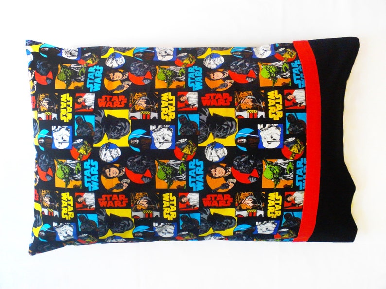 Star Wars Pillowcase Original Trilogy Darth Vader Luke Etsy
