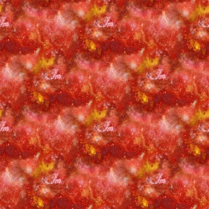 Universe - Nebula Texture (DP24860-24) in Red Orange for Northcott Fabrics HALF YARD