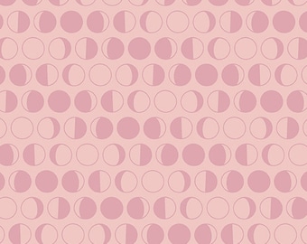 Oracle - Moons (A-236-MP) in Rose Quartz by Eye Candy Quilts for Andover HALF YARD
