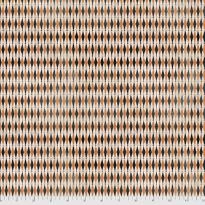 May include: A seamless pattern of black and orange diamonds on a white background. The diamonds are arranged in a repeating pattern, creating a geometric design.