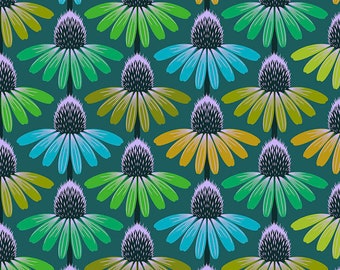 Love Always AM - Echinacea (PWAH149.Algae) by Anna Maria Horner for FreeSpirit Fabrics HALF YARD
