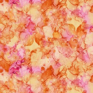 Fluidity (DP27234-54) in Tahitian Sun for Northcott Fabrics HALF YARD