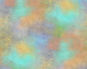 Lotus - Cloudy Texture (DP28428-64) in Turq Multi by Tim Parker for Northcott HALF YARD