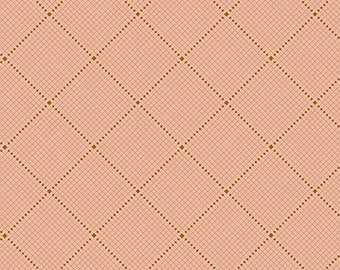 Fabric From the Attic - Gridlock (A-9984-O) in Clay by Giucy Giuce for Andover Fabrics