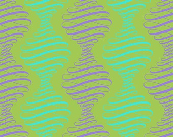 Parisville Deja Vu - Spencer Stripe (PWTP194) in Pistachio by Tula Pink for Free Spirit Fabrics