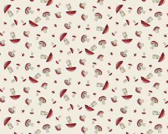 Be Your Best Elf - Shitake Happens (D3136) in Bone for Dear Stella HALF YARD