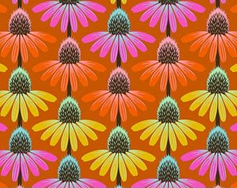 Perennial Borders - Echinacea Rhythm (AMT136-79V) in Fire HALF YARD