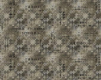 Abandoned - Faded Tile (PWTH129.NEUTRAL) in Neutral by Tim Holtz for Free Spirit Fabrics