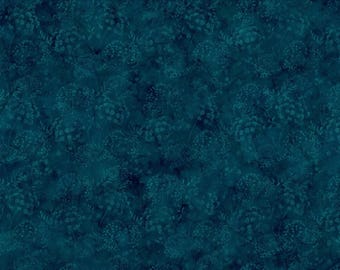 Whisper - Flower Blender (DP28707-48) in Navy by Melanie Samra for Northcott HALF YARD