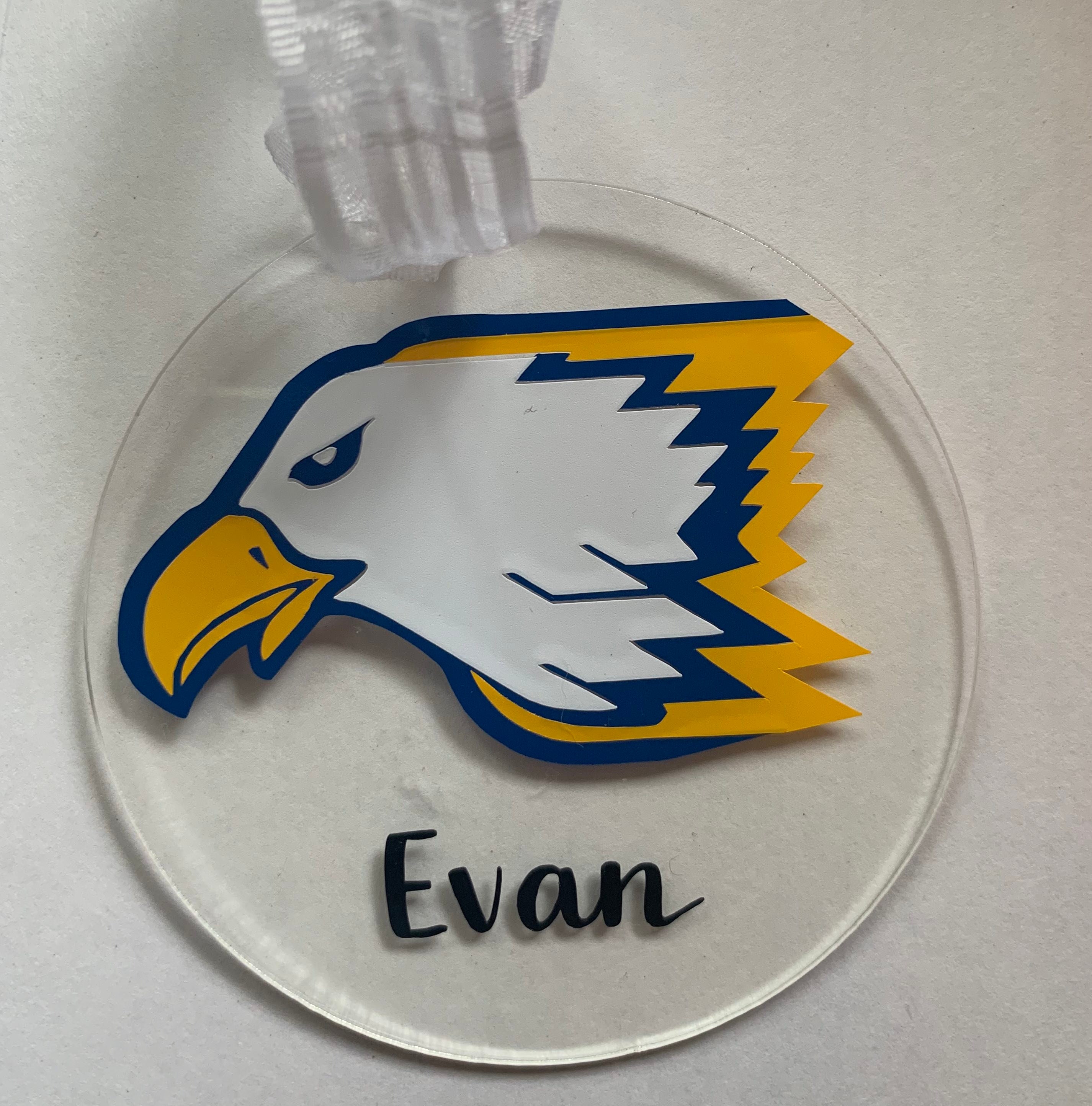 Delta Eagles Customized Ornament Etsy