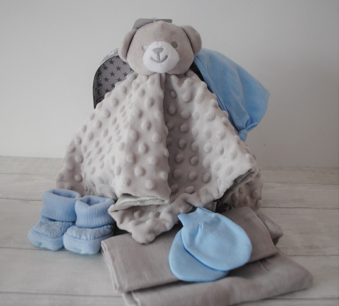 Panier de bébé cadeau nouveauné cadeau bleu de garçon de Etsy Panier de bébé cadeau nouveauné cadeau bleu de garçon de Etsy