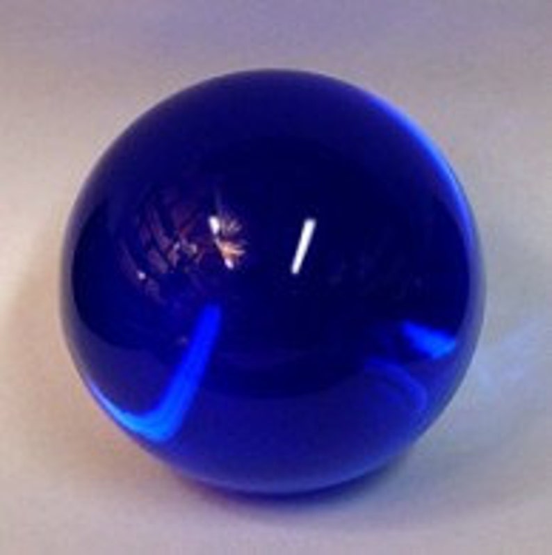 Cobalt Blue Lead Crystal Ball in 60mm size with Princess Anne Etsy