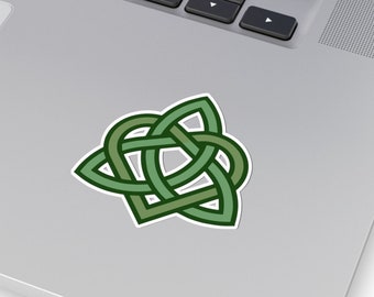 Celtic Trinity Knot with Heart Kiss-Cut Stickers