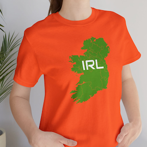IRL Map of Ireland Unisex Jersey Short Sleeve T-Shirt - Wear Your Irish Pride!
