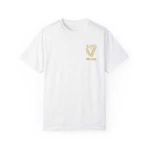 Unisex Garment-Dyed T-Shirt with Iconic Irish Harp and "Ireland" - Gaelic Roots Collection image 6