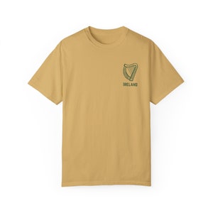 Unisex Garment-Dyed T-Shirt with Iconic Irish Harp and "Ireland" - Gaelic Roots Collection image 8