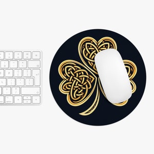 Keltischer Knoten Shamrock Maus Pad