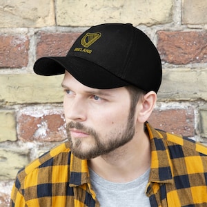 Ireland Embroidered Harp Hat