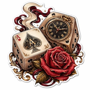 Vintage Dice Clock - Etsy